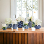 Samira Blue & White Decorative Vases