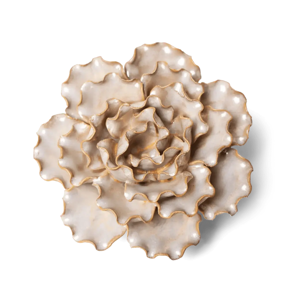Ceramic Flower Wall Art Lettuce Pearl 6: Sea Lettuce Large Pearl