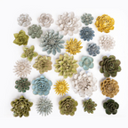 Ceramic Flower Wall Art Lettuce Pearl 6: Sea Lettuce Large Pearl