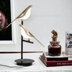 Gold Bird Table Lamp Modern LED Decorative Desk Lamp