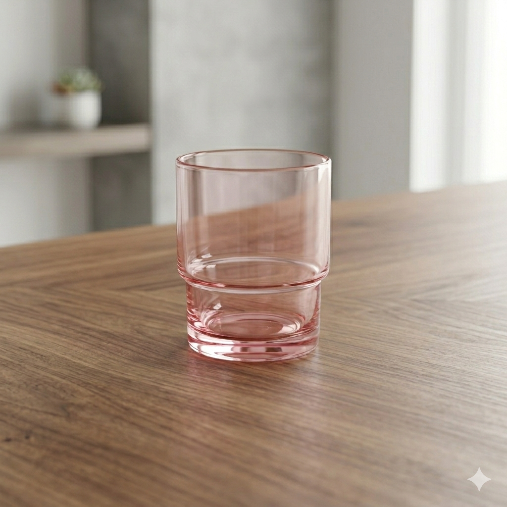Pink Rocks Glasses — Set of 4