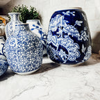 Samira Blue & White Decorative Vases