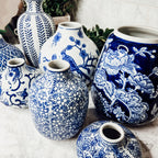 Samira Blue & White Decorative Vases