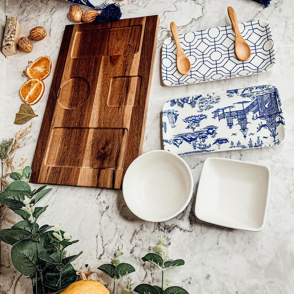 Chinoiserie Tapas Serving Set — 7 Pieces