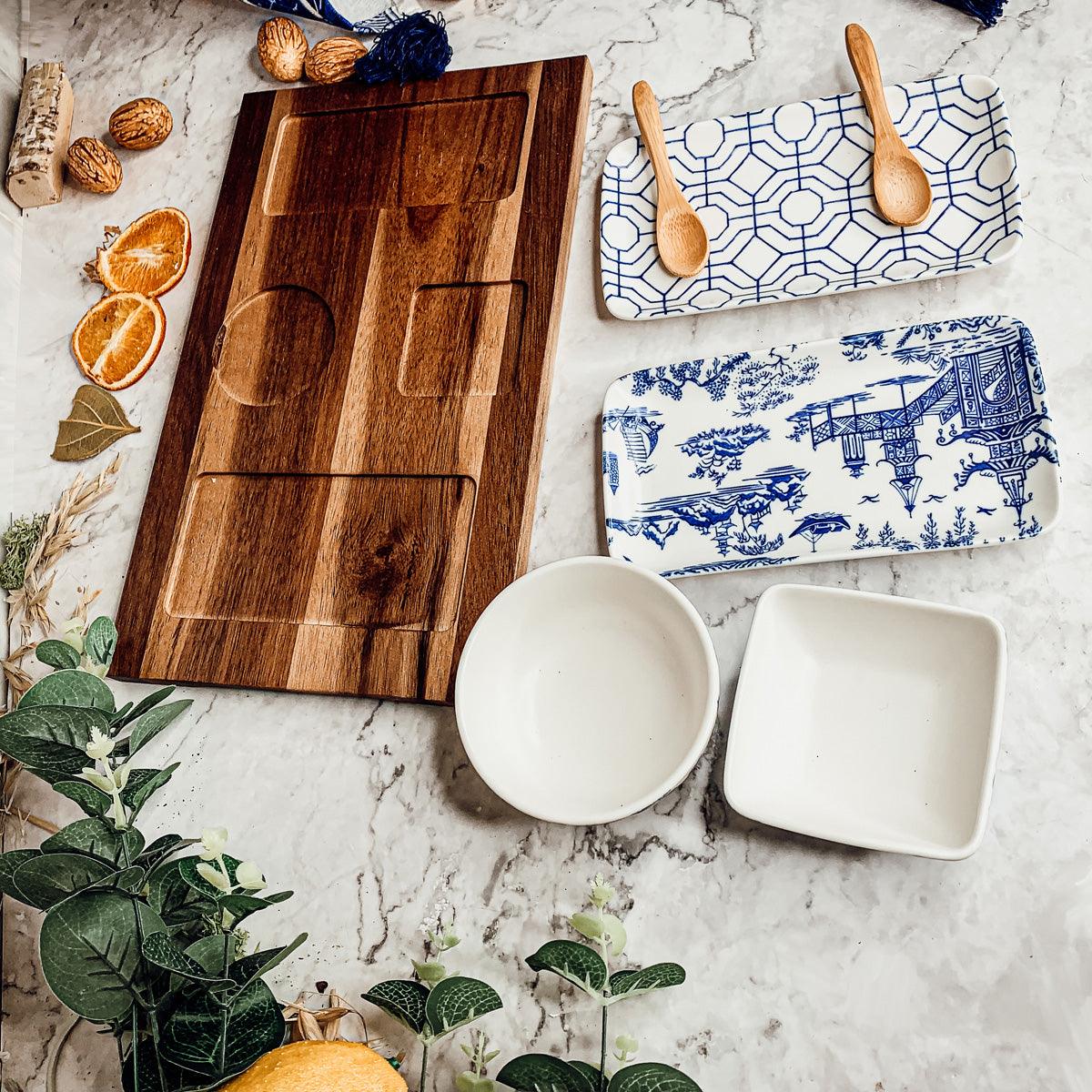 Chinoiserie Tapas Serving Set — 7 Pieces