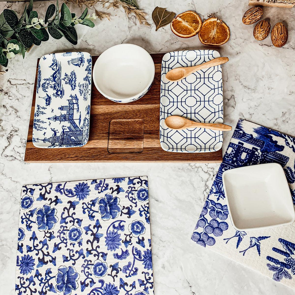 Chinoiserie Tapas Serving Set — 7 Pieces