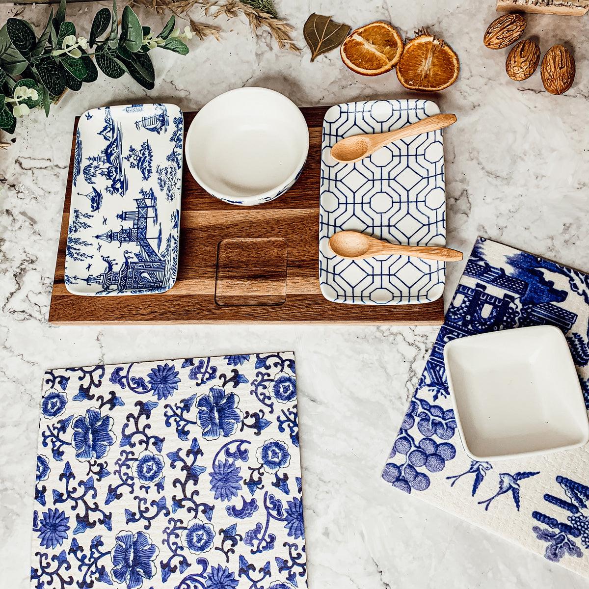 Chinoiserie Tapas Serving Set — 7 Pieces