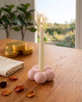 Floral Bubble Taper Candle Holder