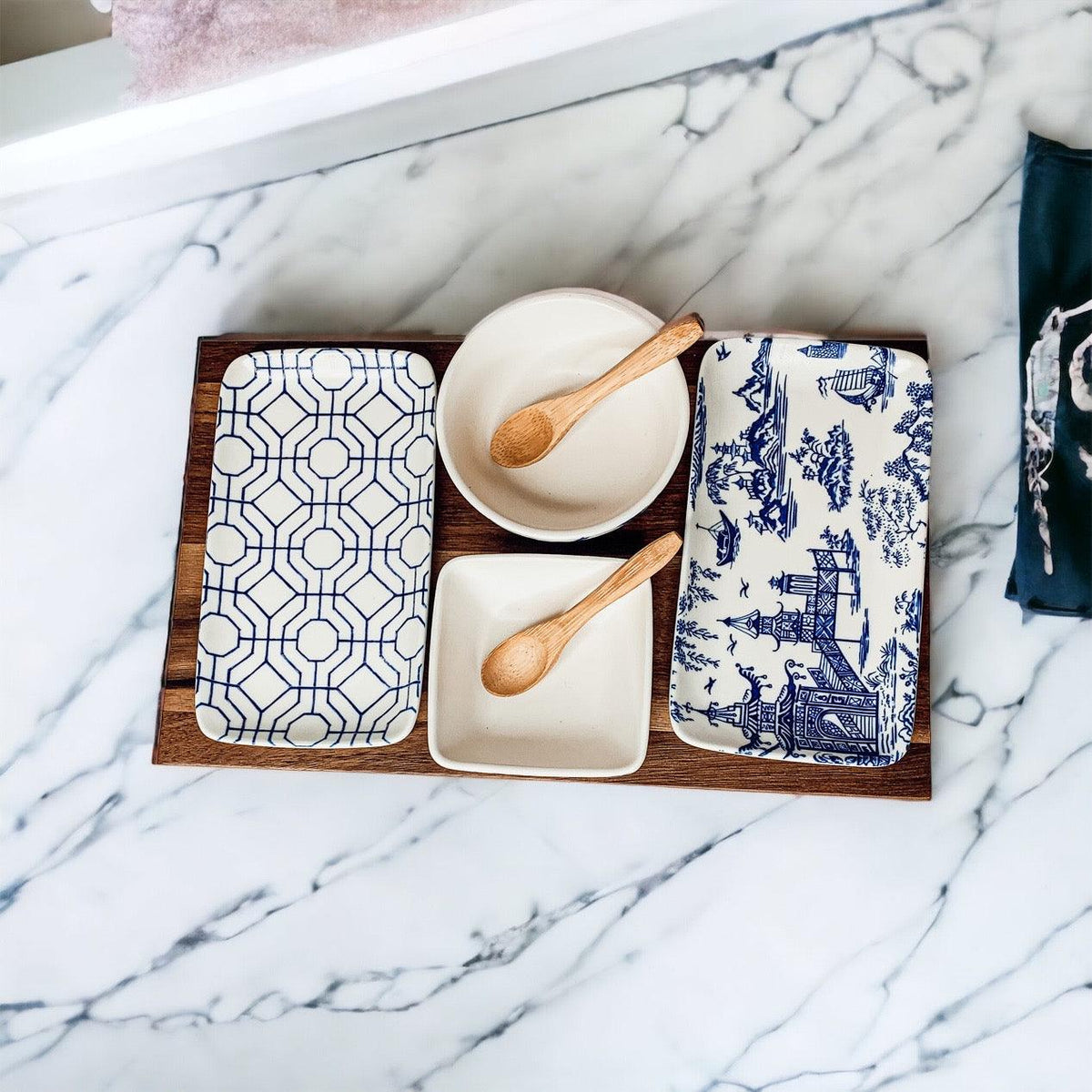 Chinoiserie Tapas Serving Set — 7 Pieces