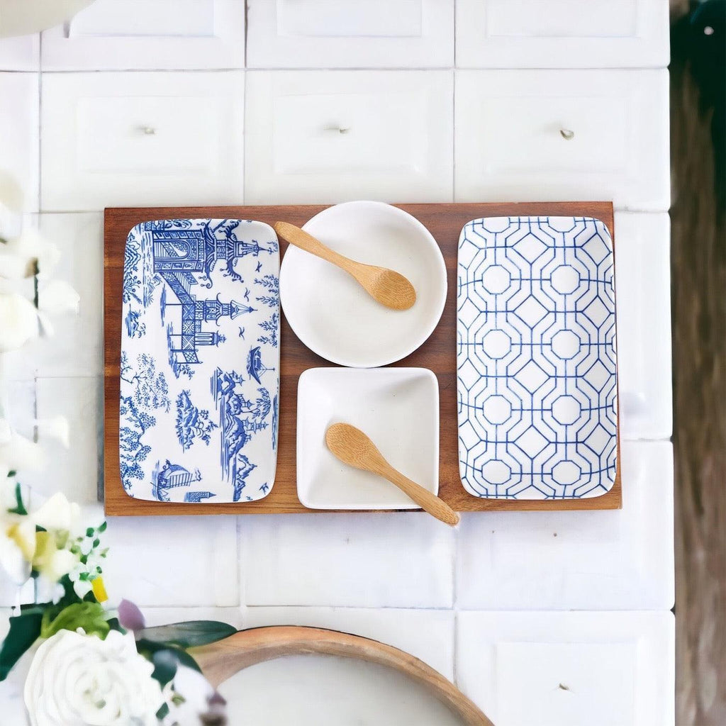Chinoiserie Tapas Serving Set — 7 Pieces