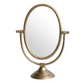 Austine Framed Mirror on Stand – Antique Brass Finish