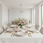 Pink & Gold Dinnerware Set — 16 Pieces