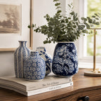 Samira Blue & White Decorative Vases