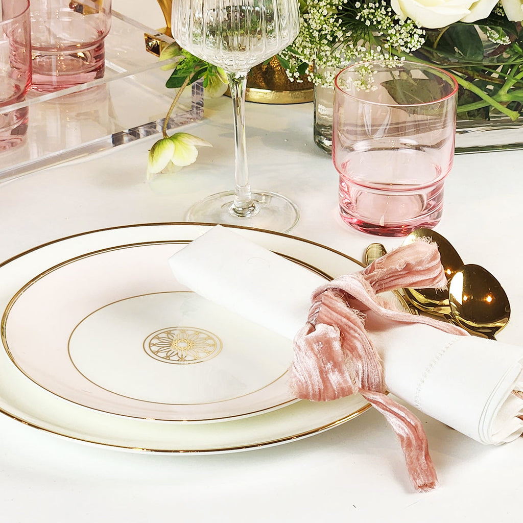 Pink Rocks Glasses — Set of 4