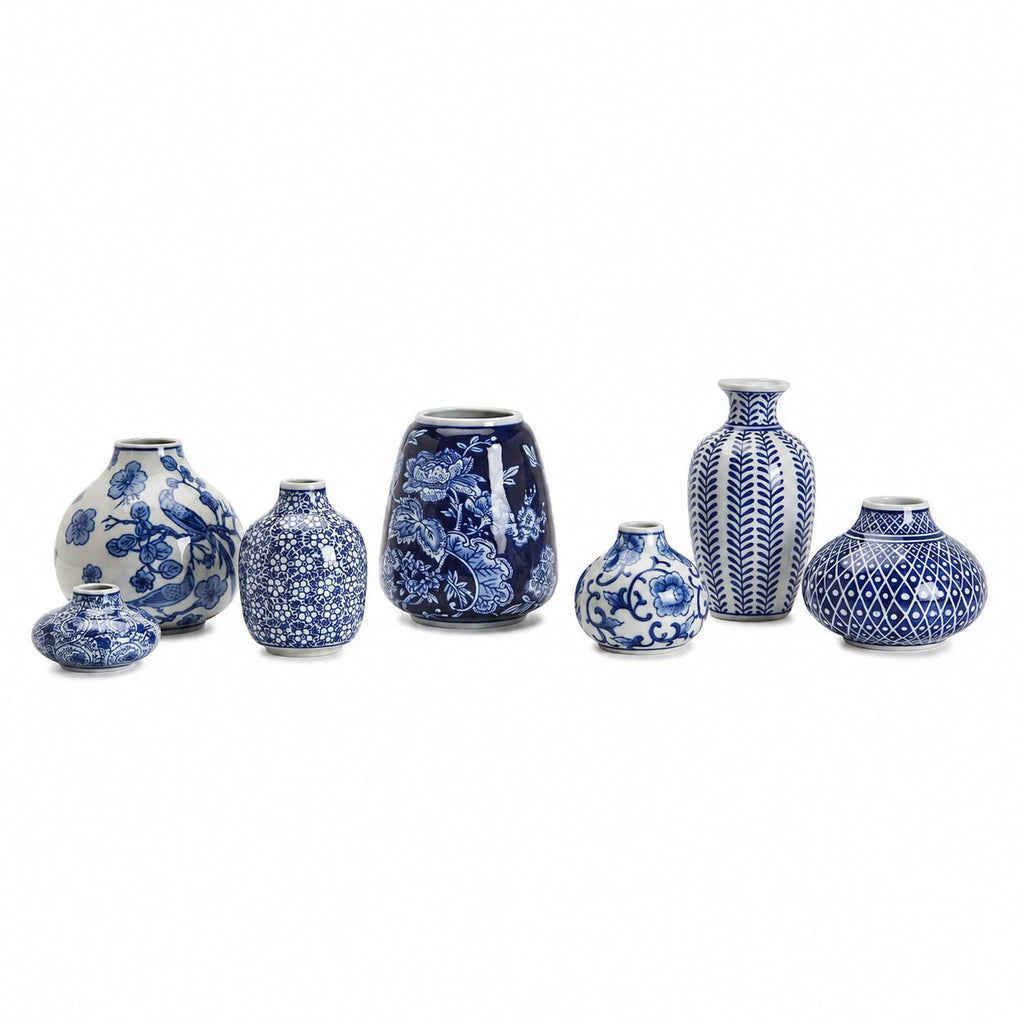 Samira Blue & White Decorative Vases
