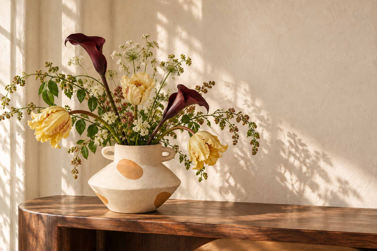 Sculptural Amphora Vase