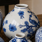 Samira Blue & White Decorative Vases