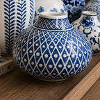 Samira Blue & White Decorative Vases